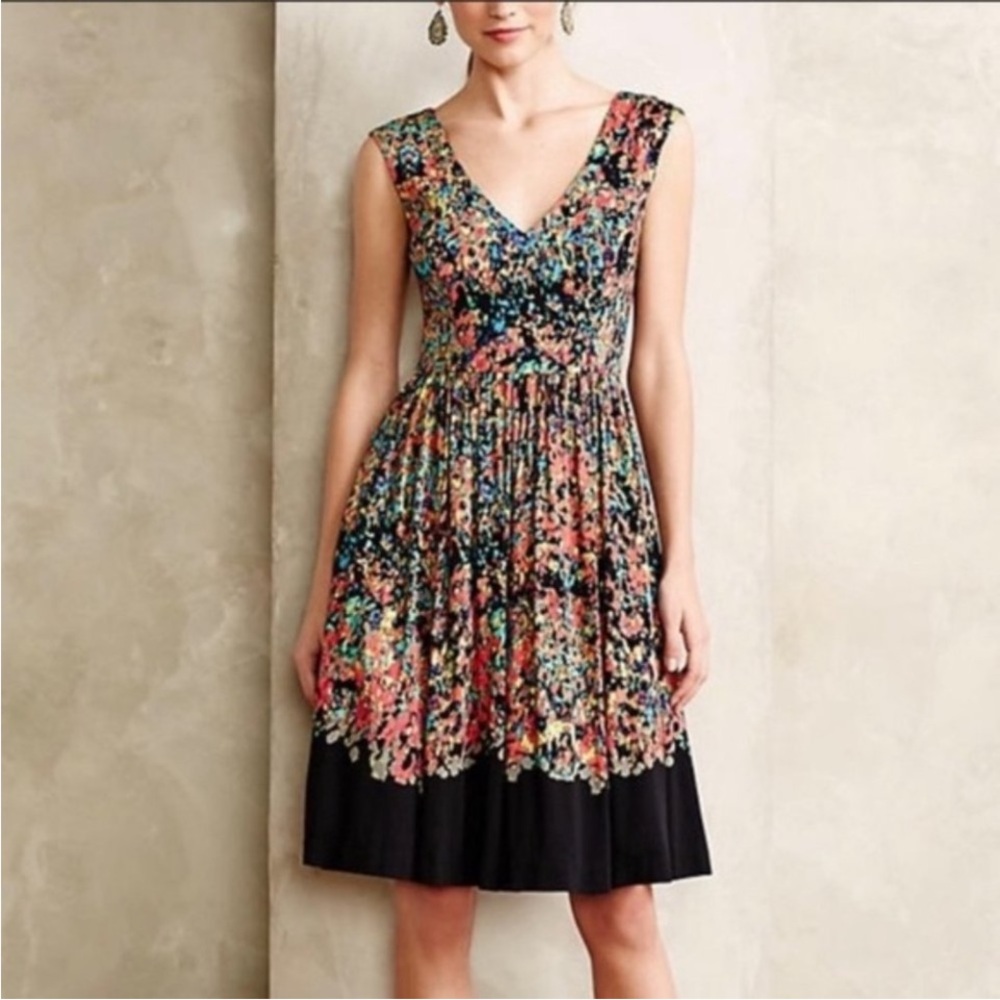 Anthropologie Plenty by Tracy Reese Fit and Flare Midi Dress